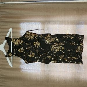Lulu's Dress Black and Gold